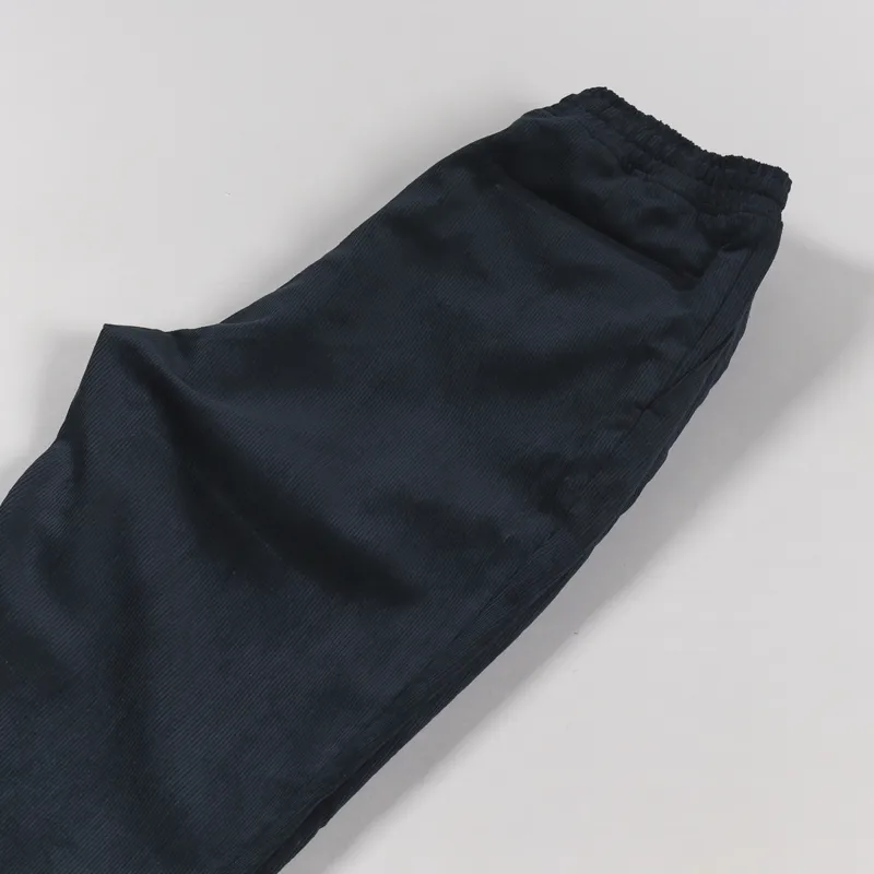 FrizmWORKS Cord Relax Set-Up Two Tuck Pants Navy-4