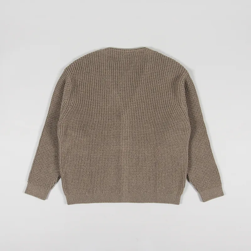 Nudie Jeans Womens Cardigan Rebirth Beigemelange-4