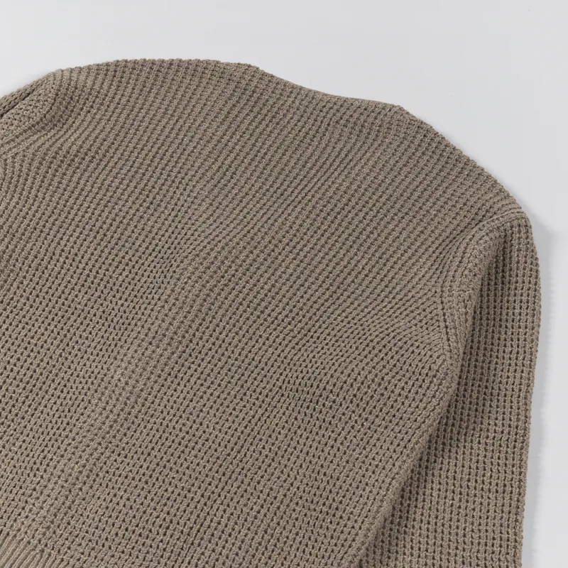 Nudie Jeans Womens Cardigan Rebirth Beigemelange-7