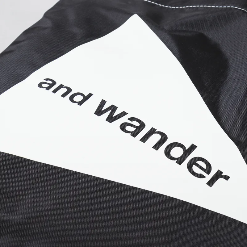 And Wander CORDURA Logo Tote Bag Black-6