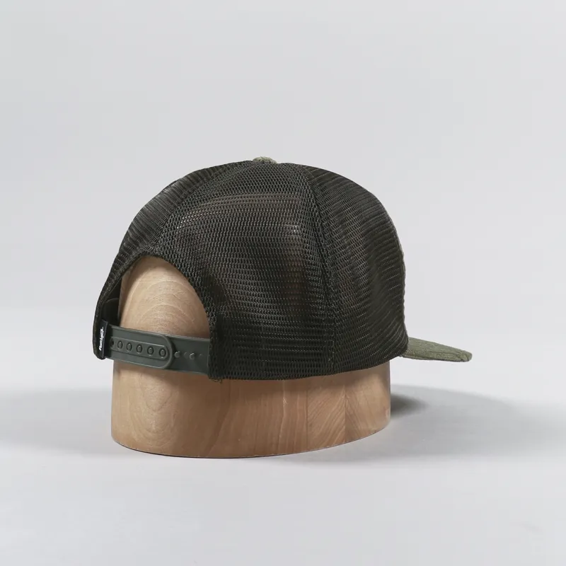 Stussy Corduroy Trucker Cap Green-1