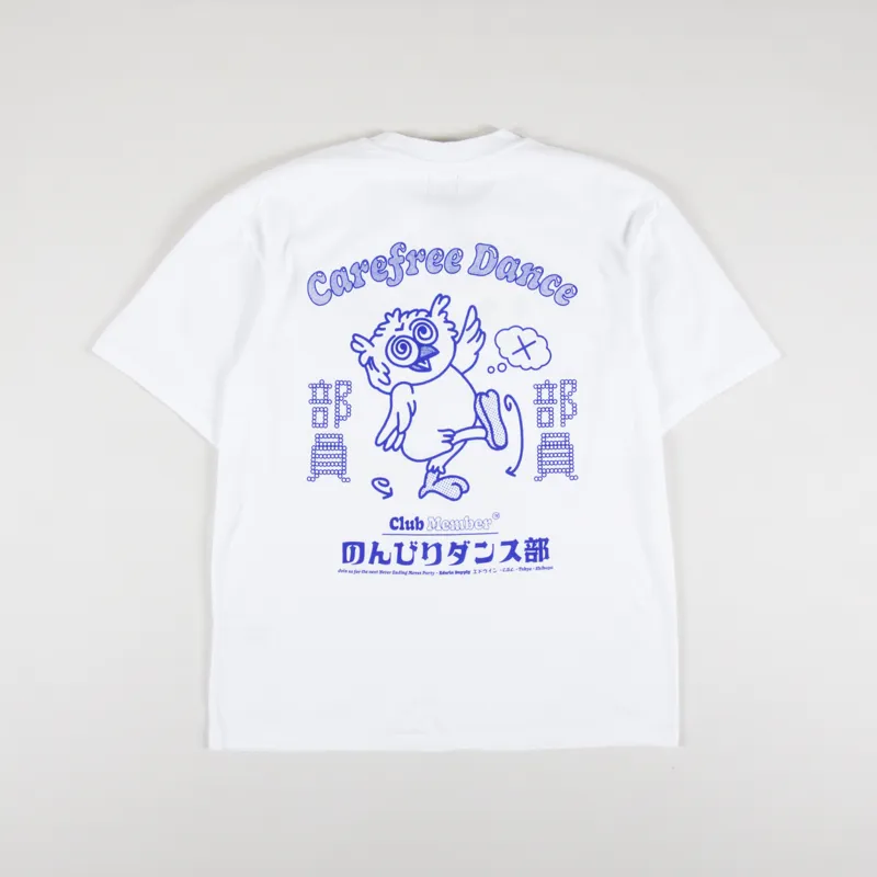 Edwin Carefree Dance Club T Shirt White 