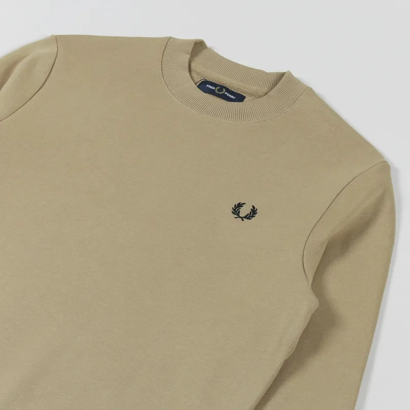 Fred Perry Crew Neck Sweatshirt Warm Stone-2