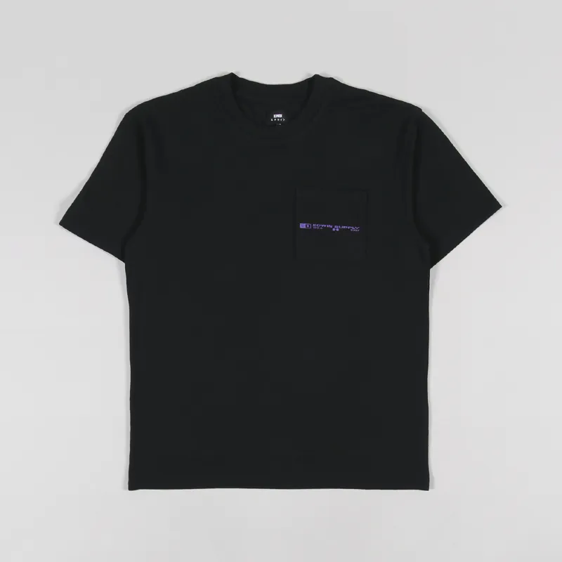 Edwin Crew T Shirt Black