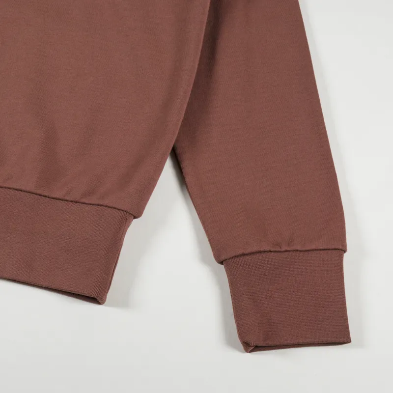 Fred Perry Crewneck Sweatshirt Badge Whisky Brown-5