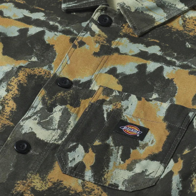 Dickies Crafted Overshirt Camo Print-5