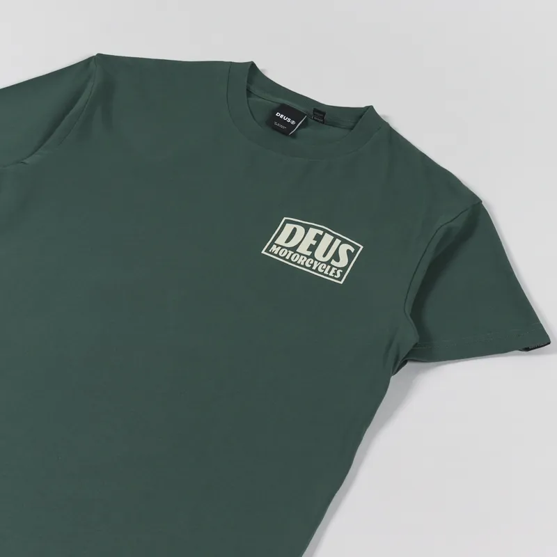 Deus Ex Machina Crimson T Shirt Hunter Green-3