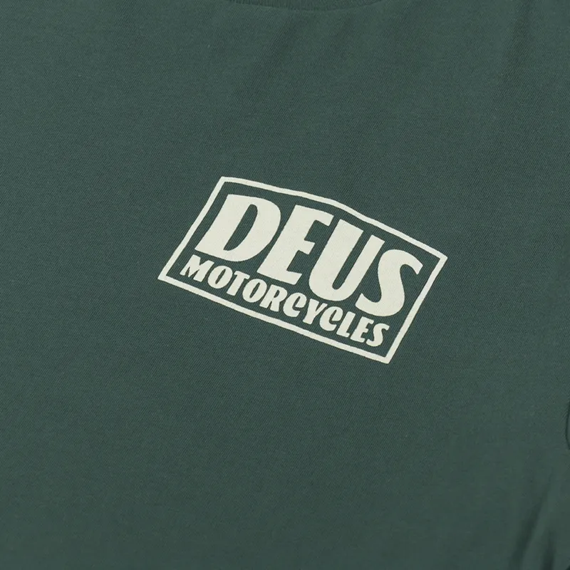 Deus Ex Machina Crimson T Shirt Hunter Green-5