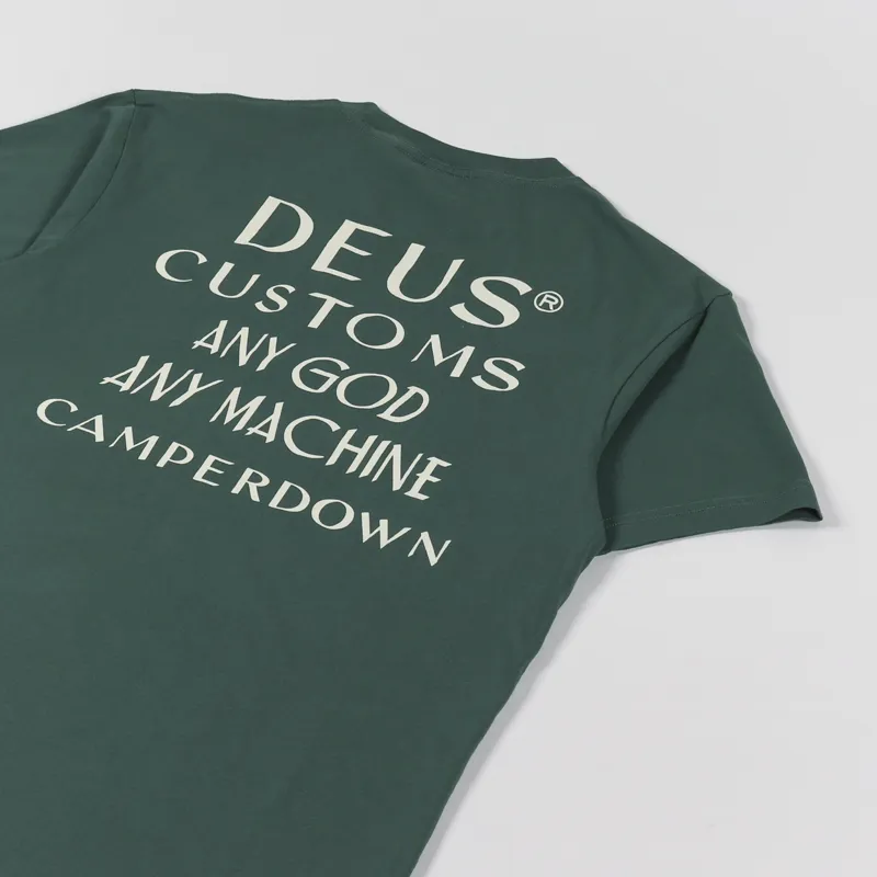 Deus Ex Machina Crimson T Shirt Hunter Green-2