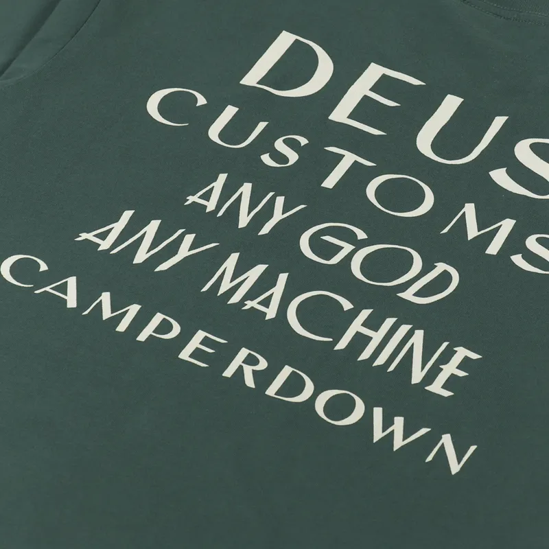 Deus Ex Machina Crimson T Shirt Hunter Green-4