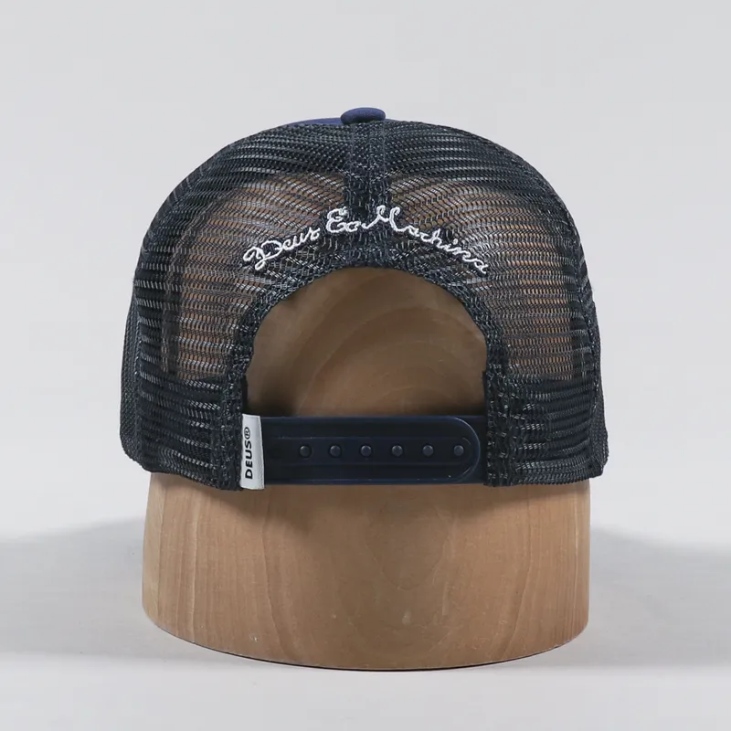 Deus Ex Machina Crimson Trucker Cap Navy-3