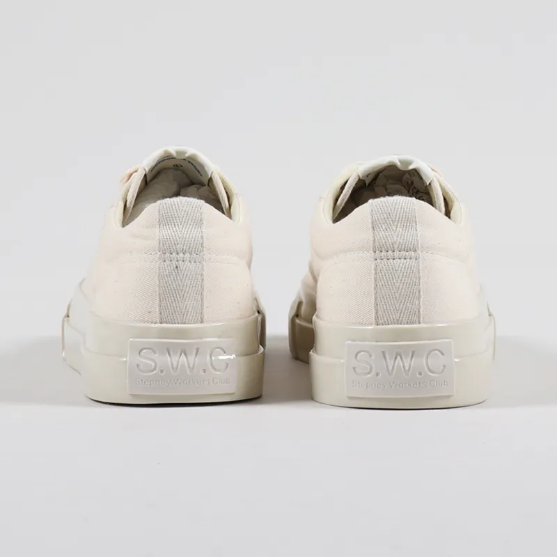 Stepney Workers Club Dellow Shoes Canvas Raw Ecru-3