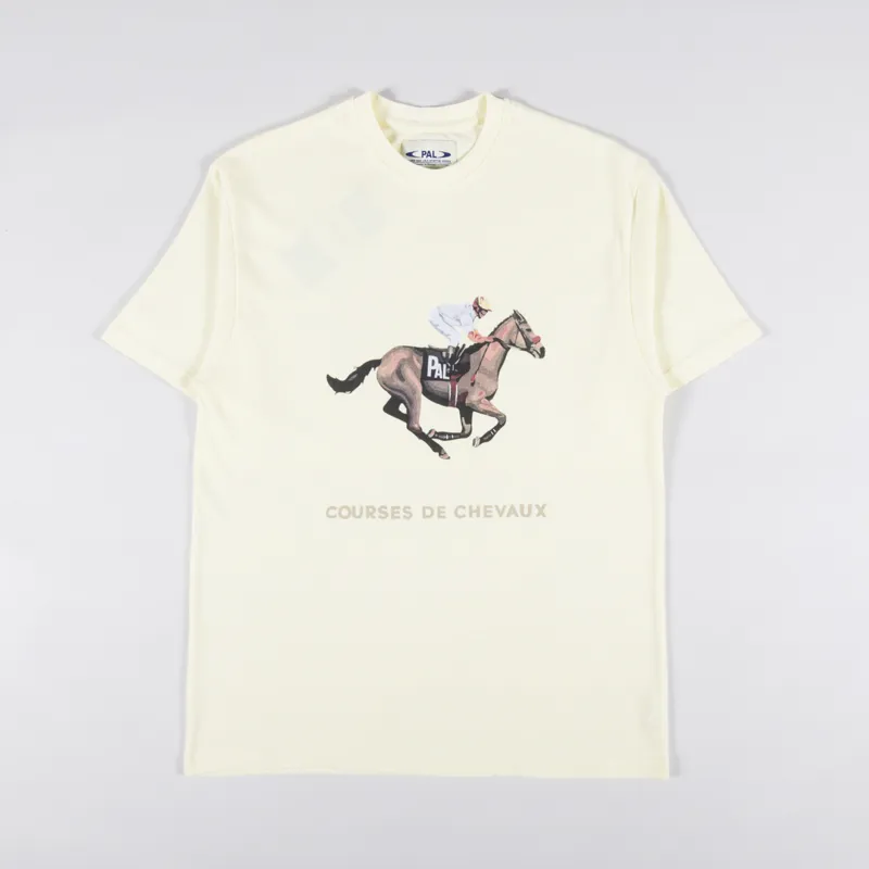 PAL Sporting Goods Courses De Chevaux T Shirt Sun Faded Yellow-1