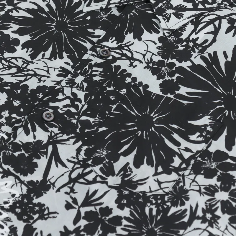 Norse Projects Carsten Flower Print Shirt Glacier Grey-3