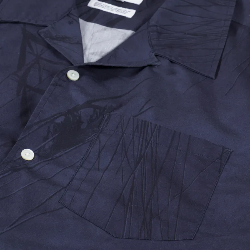 Norse Projects Carsten Print Shirt Dark Navy-1