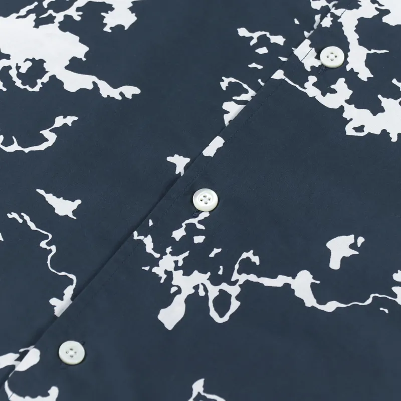 Norse Projects Carsten Print Shirt Deep Teal-1