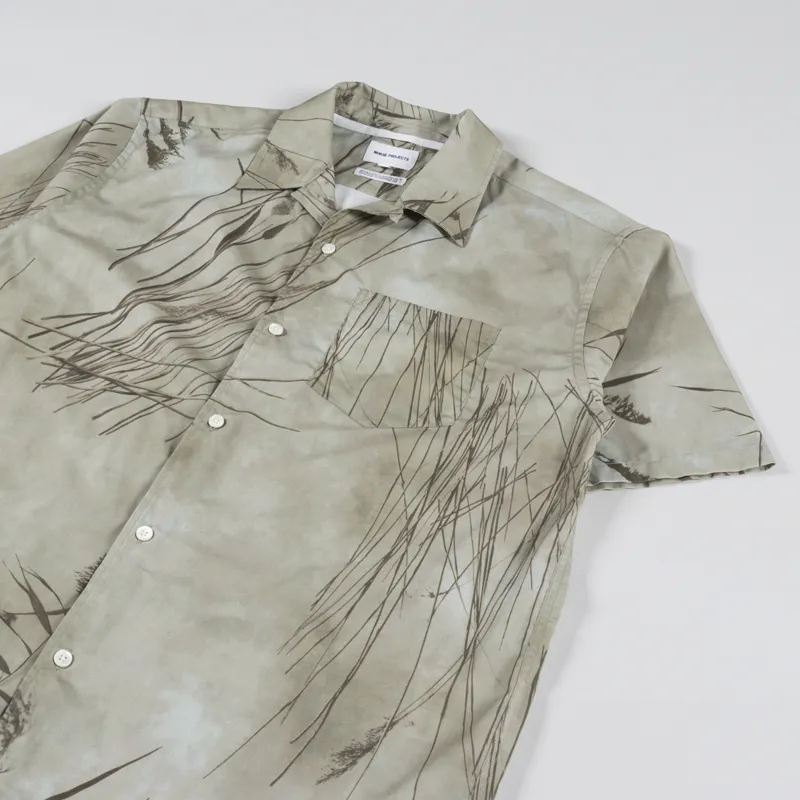 Norse Projects Carsten Print Shirt Light Khaki-3