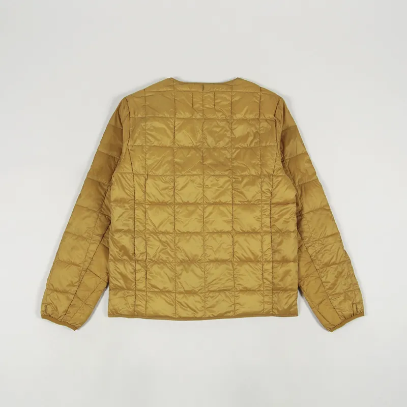 Taion Crew Neck Button Down Jacket Dark Orange-2