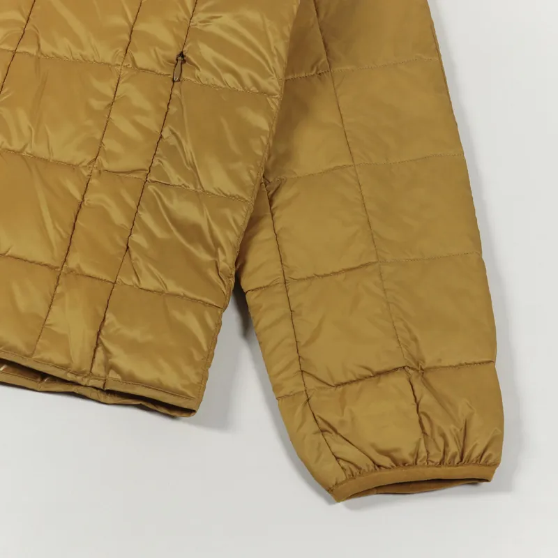 Taion Crew Neck Button Down Jacket Dark Orange-7