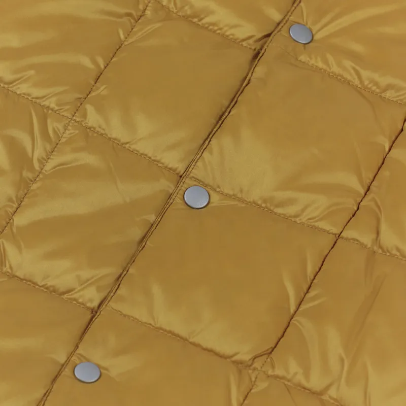 Taion Crew Neck Button Down Jacket Dark Orange-6