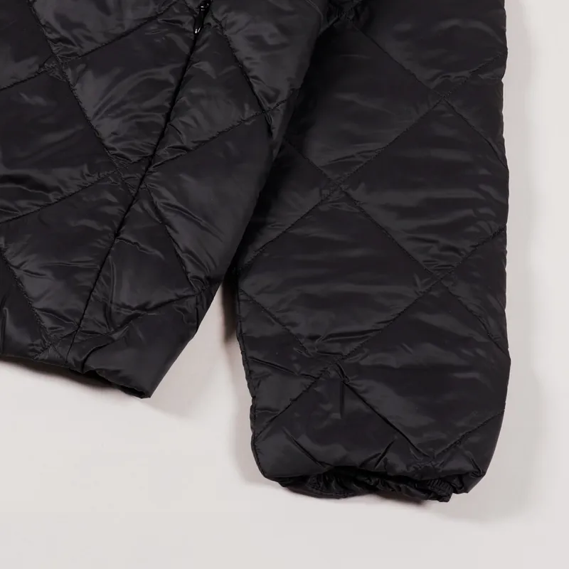 Taion Crew Neck Button Inner Down Jacket Black-6