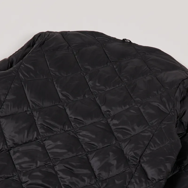 Taion Crew Neck Button Inner Down Jacket Black-5