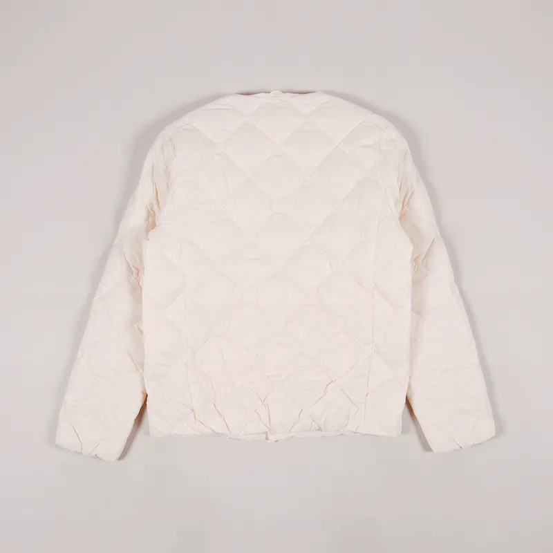 Taion Crew Neck Button Inner Down Jacket Off White-2