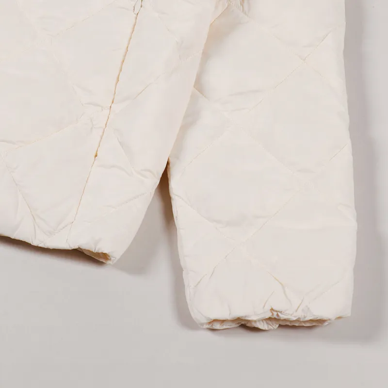 Taion Crew Neck Button Inner Down Jacket Off White-6