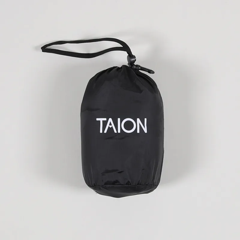 Taion Crew Neck Button Down Jacket Black-5