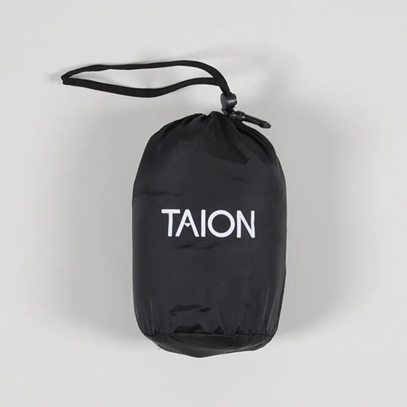 Taion Crew Neck Button Down Jacket Grey-3