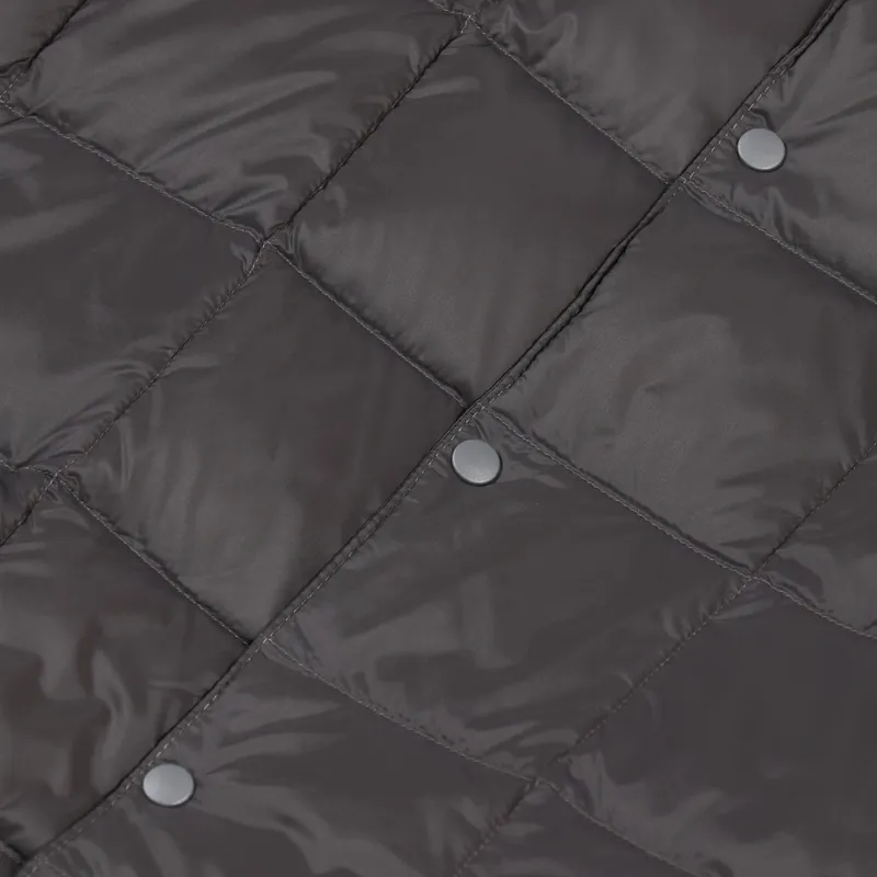 Taion Crew Neck Button Down Jacket Grey-7