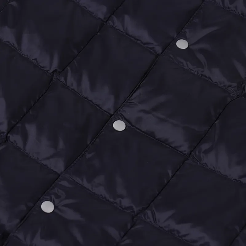 Taion Crew Neck Button Down Jacket Navy-4