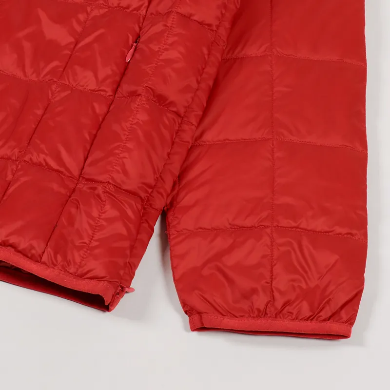 Taion Crew Neck Pocket Down Pullover Brick Red-3