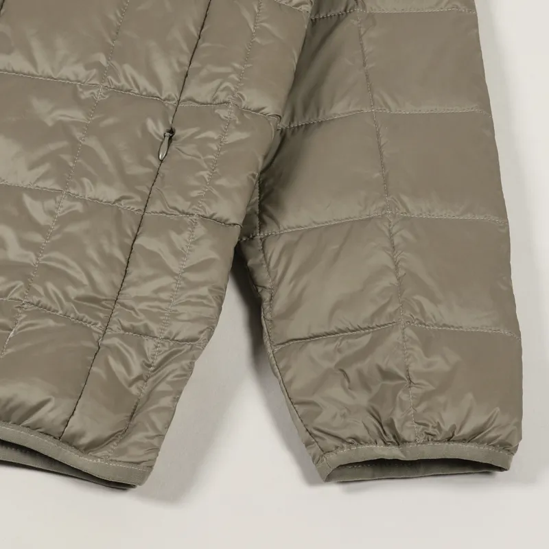 Taion Crew Neck Pocket Down Pullover Khaki-4