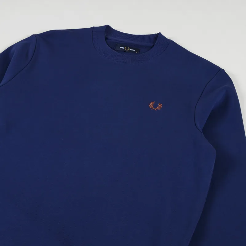 Fred Perry Crew Neck Sweatshirt French Navy-2