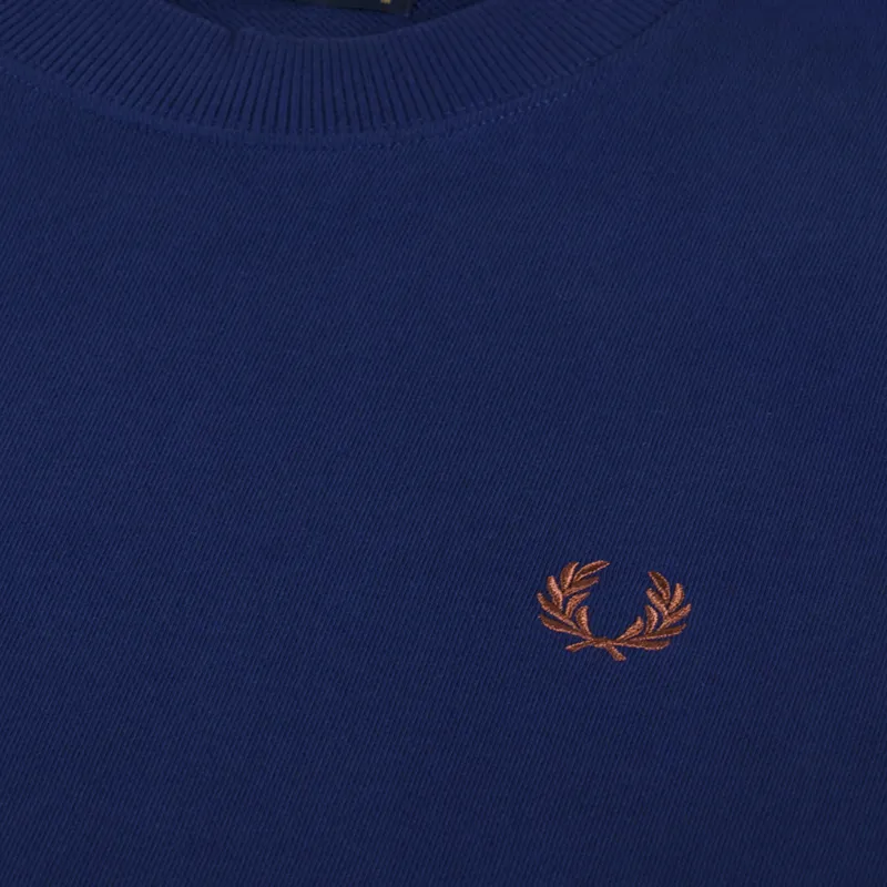 Fred Perry Crew Neck Sweatshirt French Navy-4