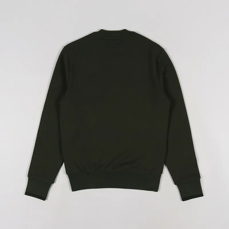 Fred Perry Crew Neck Sweatshirt Hunting Green-1