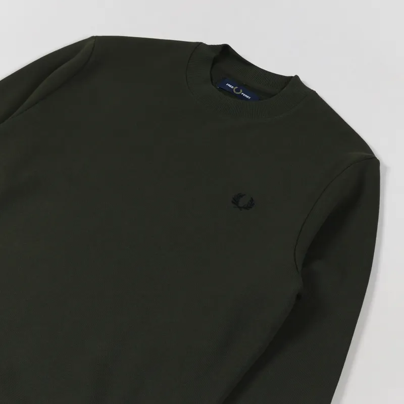 Fred Perry Crew Neck Sweatshirt Hunting Green-2