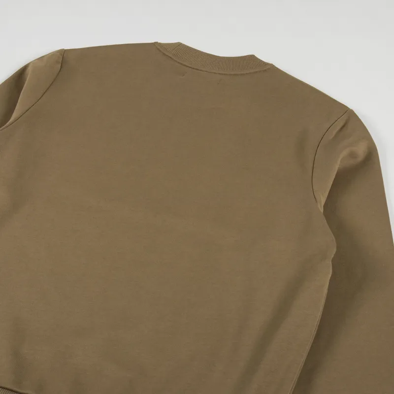 Fred Perry Crew Neck Sweatshirt Shaded Stone Burnt Tobacco-3