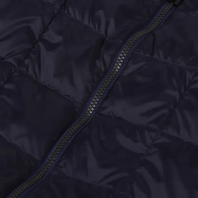 Taion Crew Neck Zip Down Jacket Navy-7