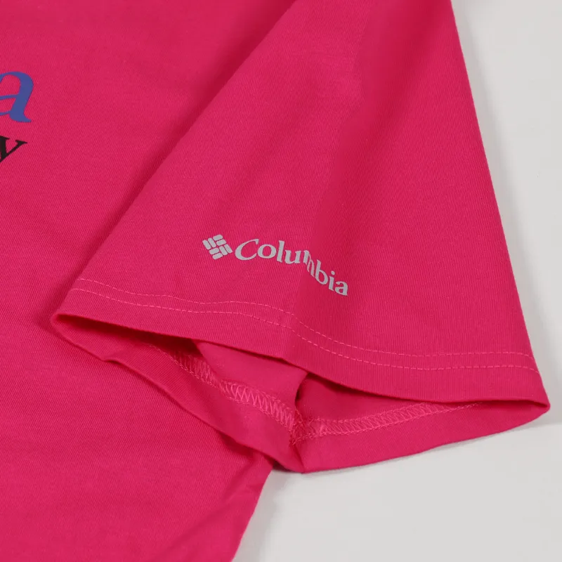 Columbia CSC Basic Logo T Shirt Pink Icons-1