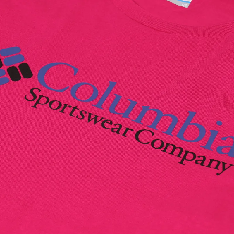 Columbia CSC Basic Logo T Shirt Pink Icons-2
