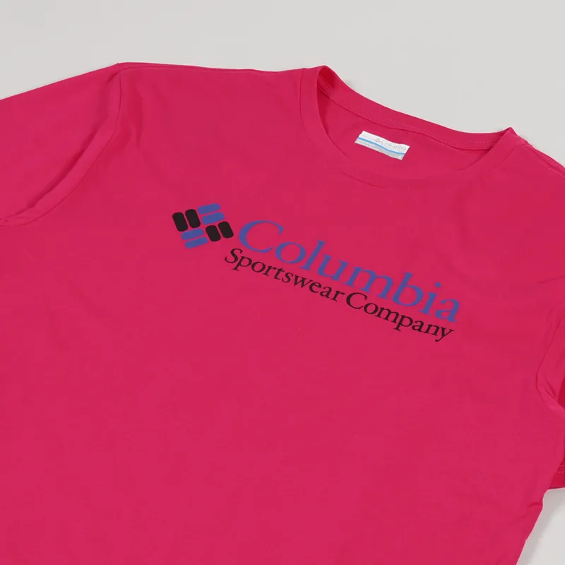 Columbia CSC Basic Logo T Shirt Pink Icons-3