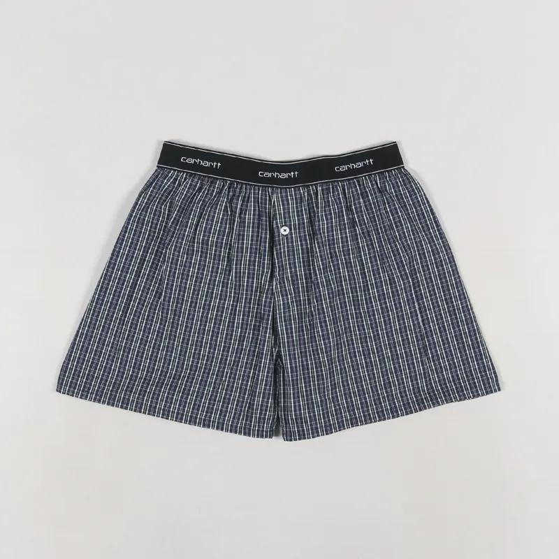 Carhartt WIP Cotton Script Boxers James Check Grove