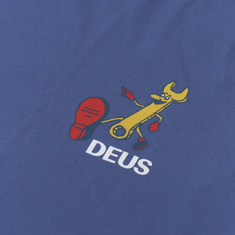 Deus Ex Machina City Wide T Shirt Dusty Blue-5