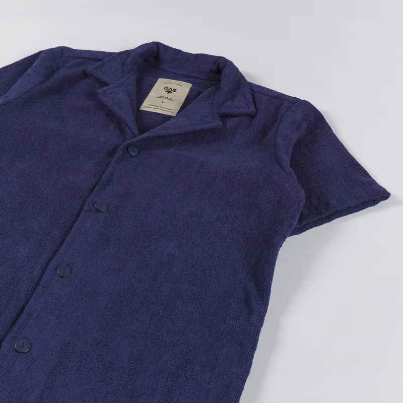 Oas Cuba Terry Shirt Navy-2