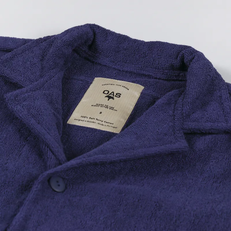 Oas Cuba Terry Shirt Navy-3