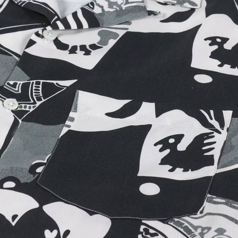 Portuguese Flannel Cuca Shirt Black-2