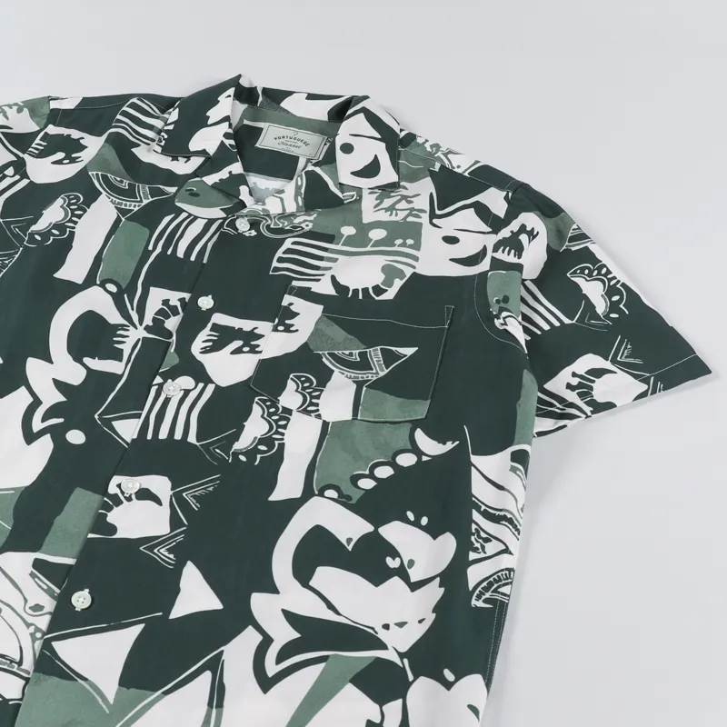 Portuguese Flannel Cuca Shirt Green-1