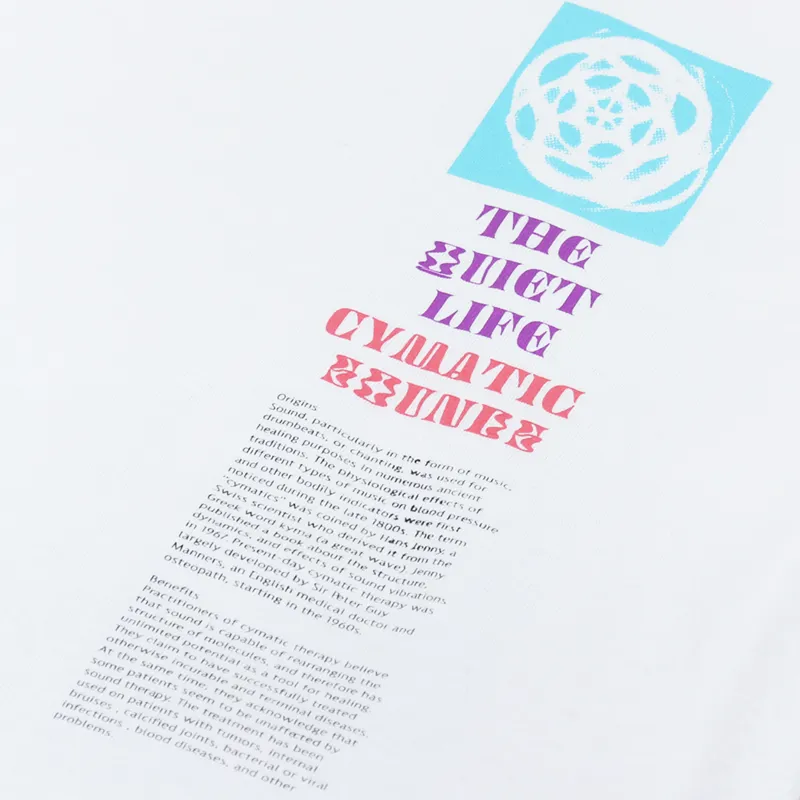 The Quiet Life Cymatic Sounds T Shirt White-5